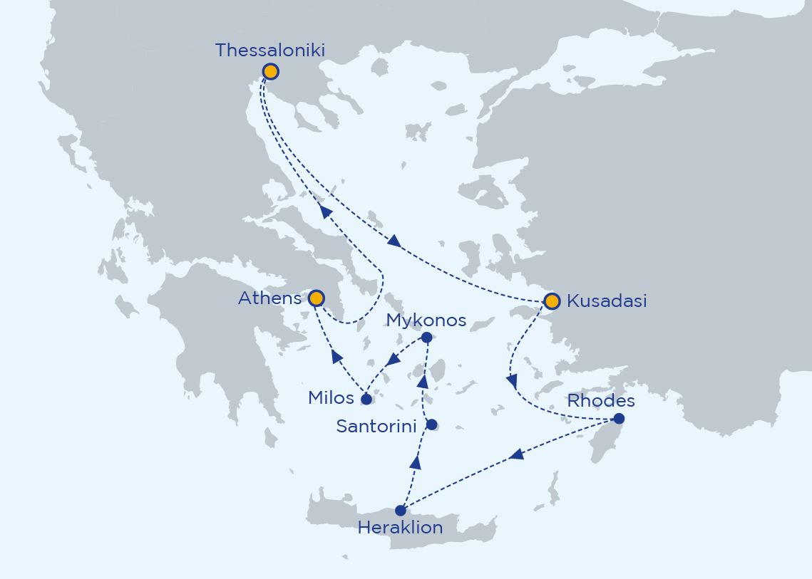 2022 Седумдневно крстарење до грчките острови и Турција од Атина
СПЕЦИЈАЛНА ЦЕНА ОД 699ЕУР ПО ЛИЦЕ до 21Мај2022
